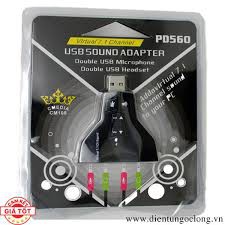 Usb Sound ✨Free ship✨Usb Âm Thanh VIRTUAL 7.1 ( PHI THUYỀN) ra 4 Cổng - Loại Cao Cấp- Dành Cho Máy Bị Hỏng Card Âm Thanh