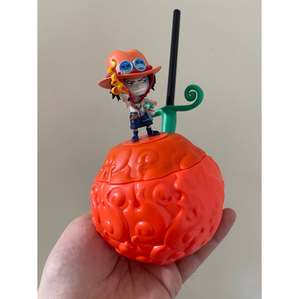 Mô hình Onepiece, Cốc trái ác quỷ, hộp đựng bỏng Chopper, trái ác quỷ của Luffy, Ace, Law. Mô hình sưu tầm One Piece