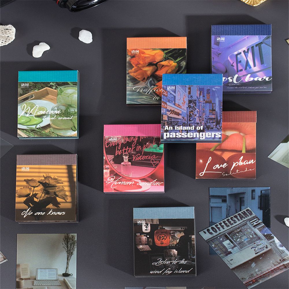 Bộ 60 Miếng Dán Trang Trí Sổ Tay/ Album Ảnh Trong Suốt Không Thấm Nước DIY