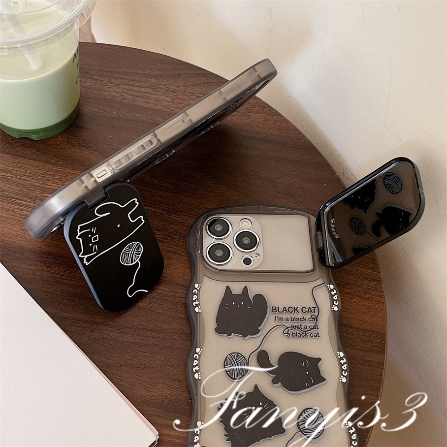 Ốp Điện Thoại TPU Mềm Trong Suốt Họa Tiết Mèo Dễ Thương Cho IPhone 14 13 12 11 Pro Max X XR Xs Max