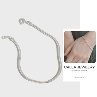 Skinny Chain Bracelet | Vòng tay lắc tay bạc chuỗi trơn đơn giản sang trọng Calla Jewelry l B006
