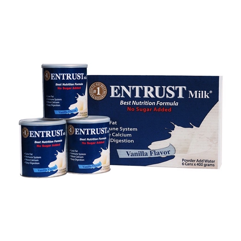 Sữa bột không đường Entrust Mỹ 400g Mỹ