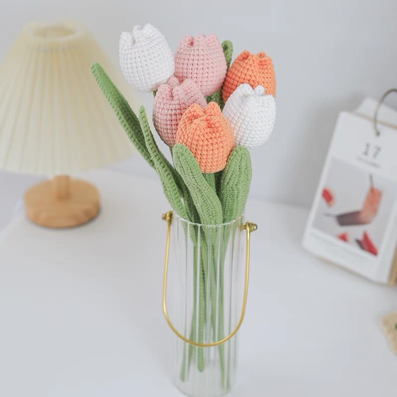 DIY Gói Nguyên Liệu Móc Cành Hoa Tulip    - Quà Tặng Handmade Tự Làm Ý Nghĩa [Có hướng dẫn]
