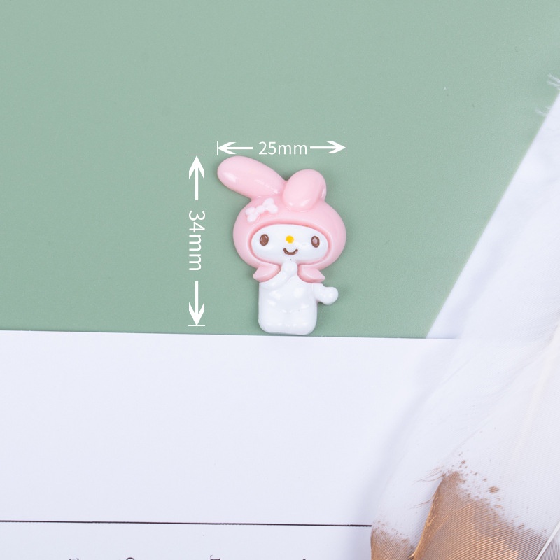 Phụ Kiện Trang Trí Ốp Điện Thoại Hình Kuromi Xinh Xắn Dễ Thương