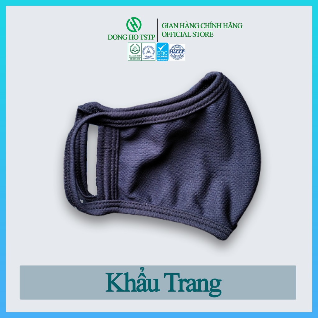 Khẩu Trang Vải kháng khuẩn, khói bụi 3 Lớp - khẩu trang vải màu xanh