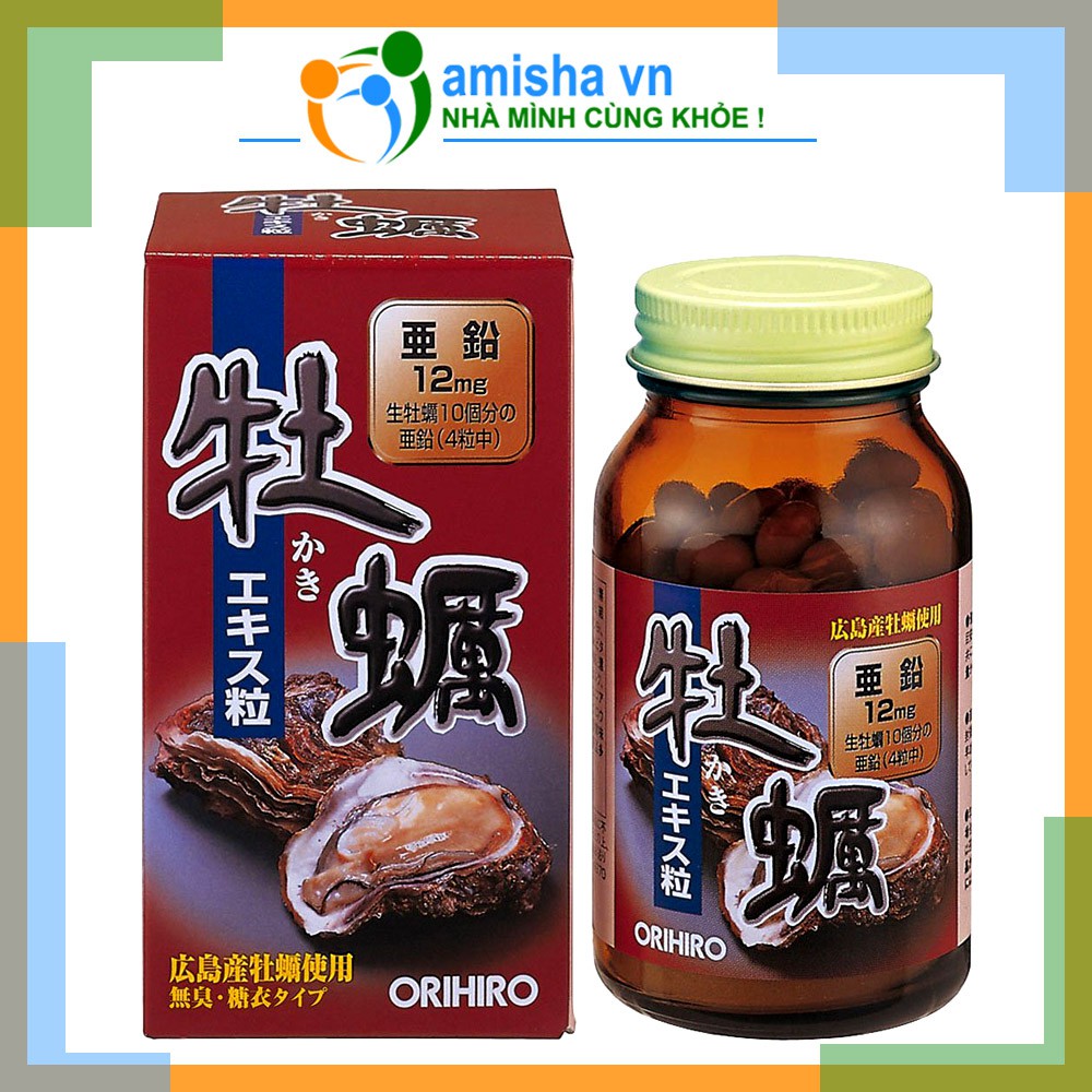 Viên Uống Tinh Chất Hàu Tươi Orihiro New Oyster Extract Nhật Bản - Hộp 120 Viên