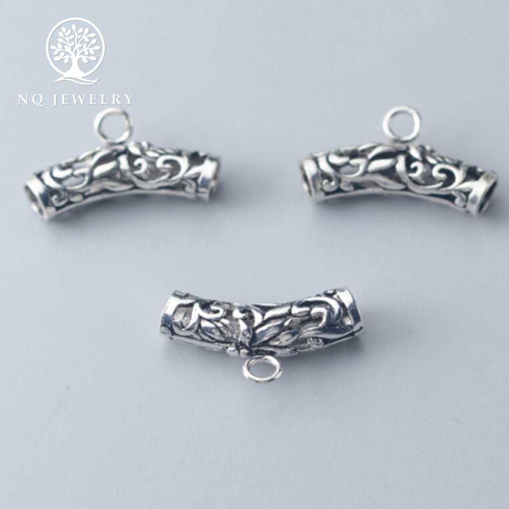 Charm bạc gắn charm treo - NQ Jewelry