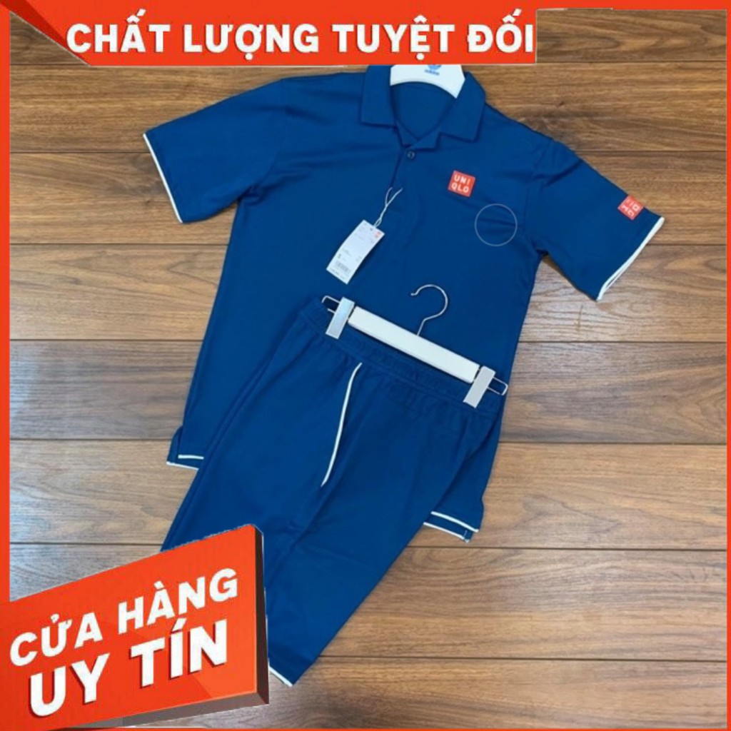 Bộ thể thao 💙HÀNG XUẤT DƯ💙 UNIQLO chất vải gai mát lạnh | BigBuy360 - bigbuy360.vn