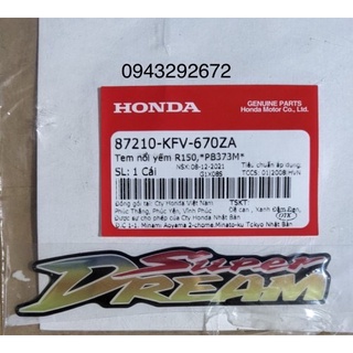Tem Nổi Yếm Dream Honda