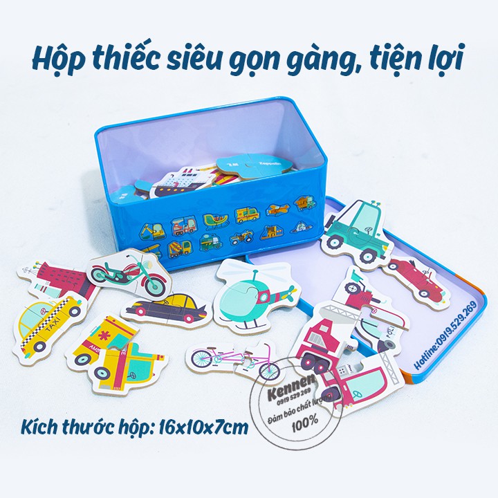 Ghép hình puzzle hộp thiếc