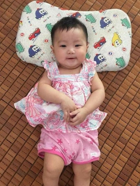 Gối cao su non cho bé sơ sinh - mầm non