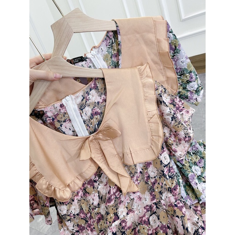 váy hoa cổ bèo tiểu thư shop sun soc | BigBuy360 - bigbuy360.vn