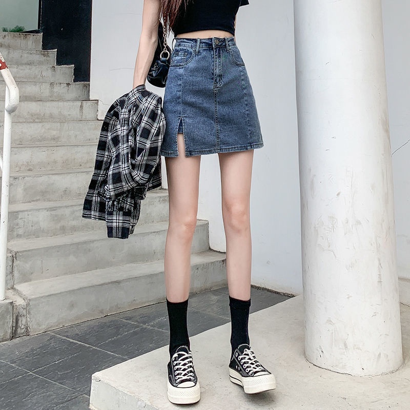 Chân Váy Jean Chữ a Lưng Cao Thời Trang Cho Nữ  tao bao