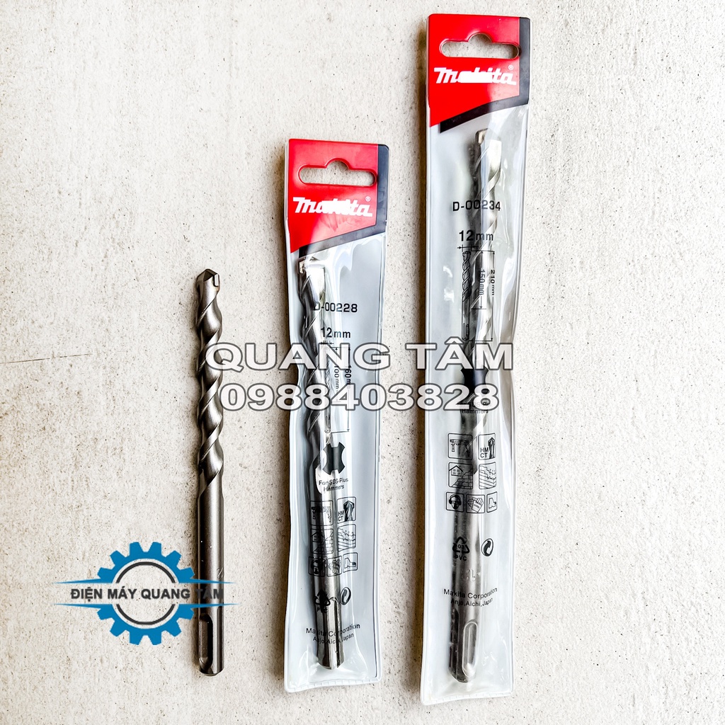 Mũi Khoan Bê Tông - Tường Gạch MKT Chân Gài SDS 6 / 8 / 10 / 12 / 14 / 16 x 160 / 210mm