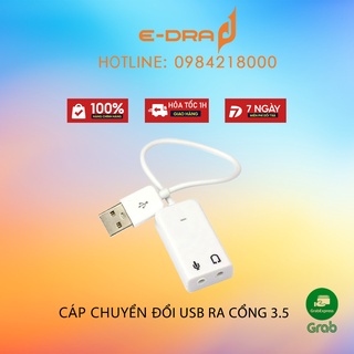Cáp chuyển đổi USB ra cổng 3.5 (1 Audio và 1 Mic)