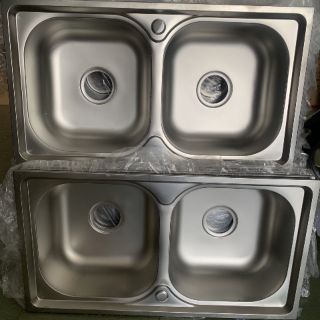 Chậu rửa chén 2 hộc Inox 304. bồn rửa inox. Ship Toàn Quốc