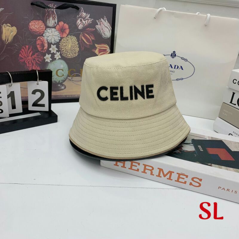 Mũ bucket vải Quảng Châu chữ cao su