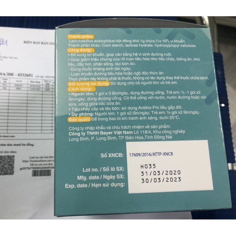 Men Tiêu Hoá ANTIBIOpro ( hộp 10lốc - 100gói)