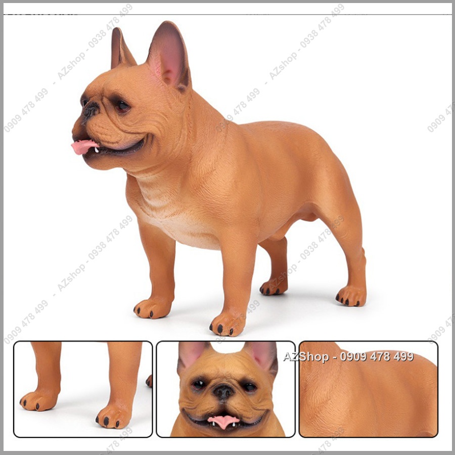 Mô Hình Chó Nhà Bull Pháp Size Lớn - Dài 19cm