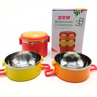 Cà men inox 304 18/10 La gourmet Millennium 3 ngăn 2.4L - 357151