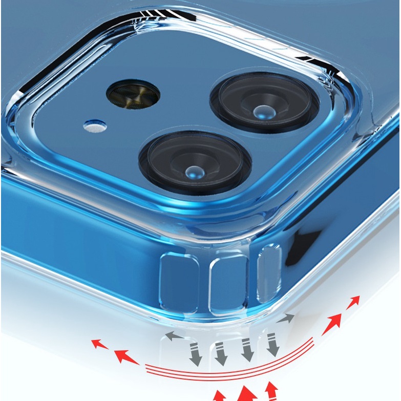 Ốp lưng Cao cấp Clear Case hỗ trợ sạc không dây IPhone 12 pro/ 12 promax / 13 / 13 pro / 13 promax