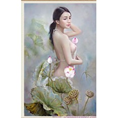 Tranh đính đá Nét đẹp thiếu nữ - LV230