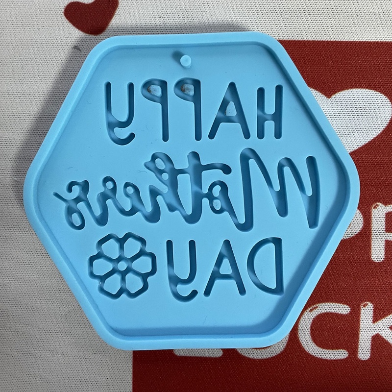 Khuôn Silicone Làm Móc Khóa Kiểu Hình Học Cổ Điển DIY