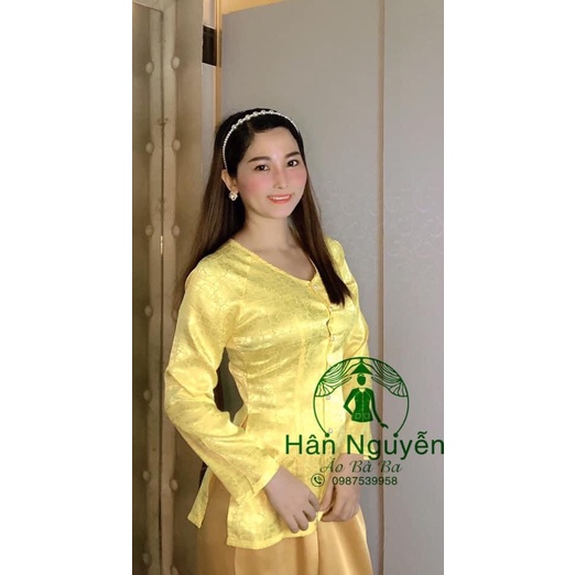 ÁO  BÀ BA  GẤM VÂN ĐÁ