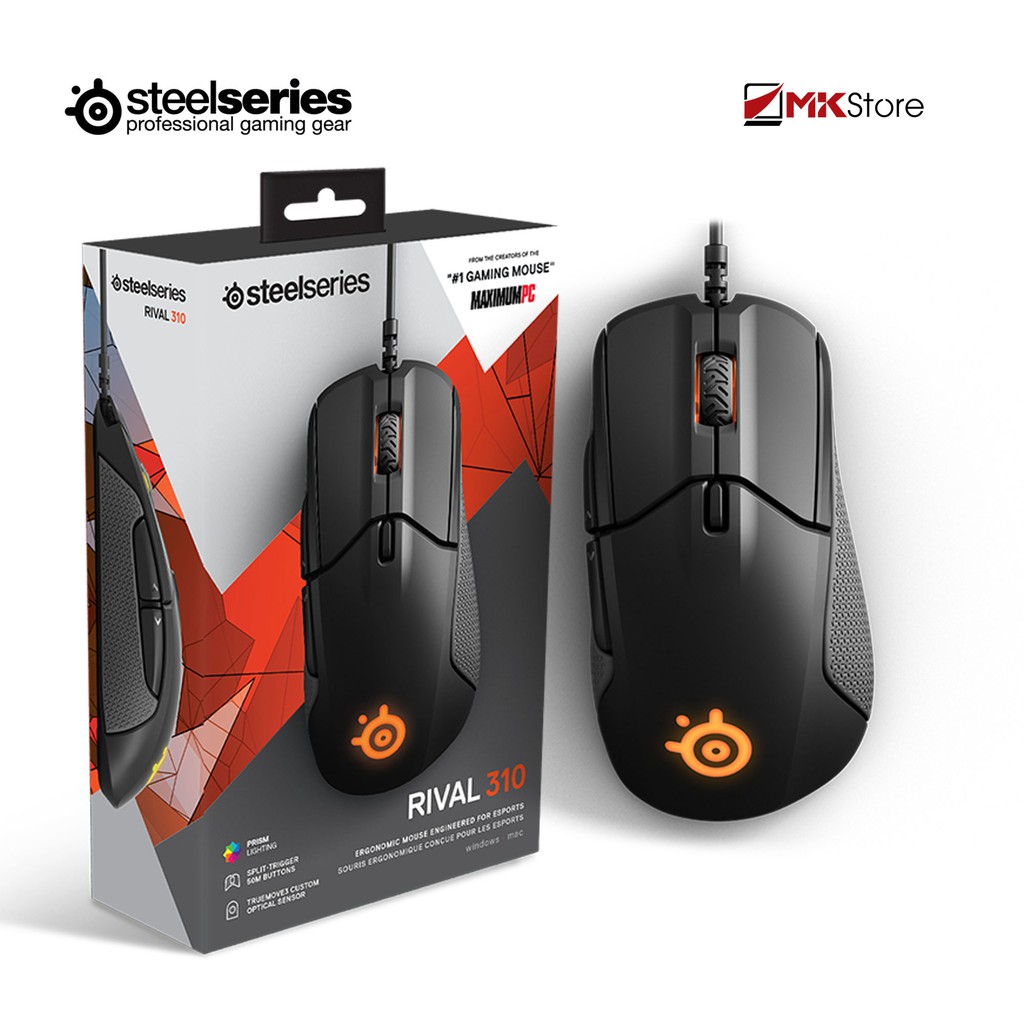 Chuột chơi game Steelseries Rival 310 RGB gaming mouse (100 -12000 in 100 CPI Increments)