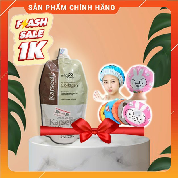 [𝐌𝐮𝐚 𝐠ì 𝐜ũ𝐧𝐠 𝐭ặ𝐧𝐠] - Ủ tóc collagen Karseell 500ml - Phục hồi tóc hư tổn,tóc chết siêu mượt - ( Có tem cod)