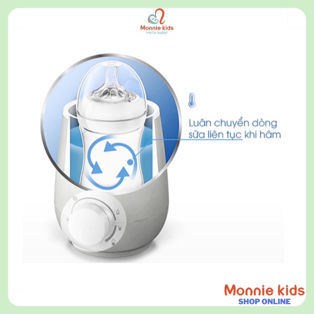 Máy hâm sữa cho bé Philips Avent Sunshine SCF358/00, máy ủ sữa thông minh - Monnie Kids