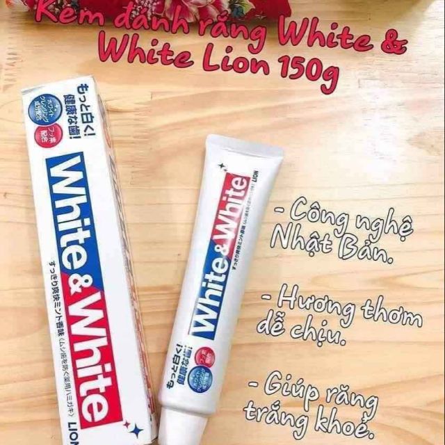 Kem đánh răng White and white lion Nhật Bản