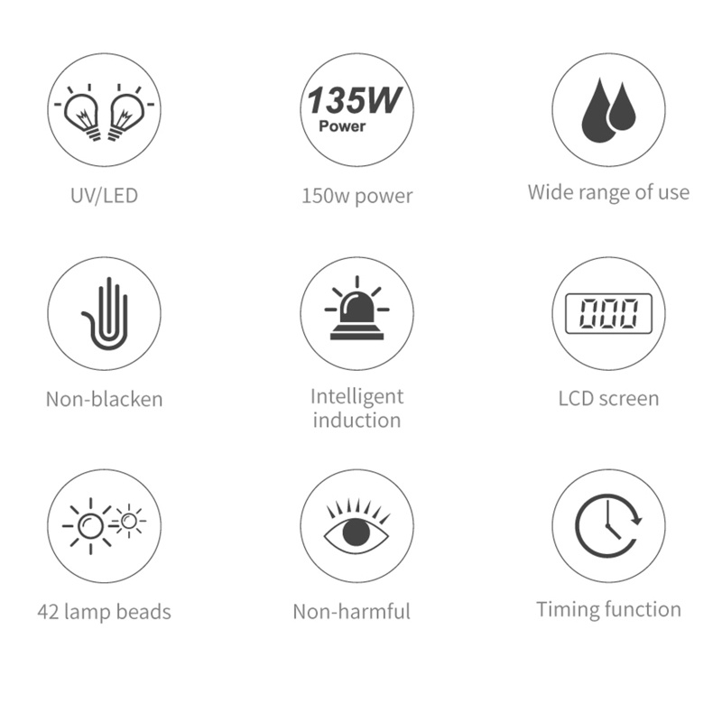 Đèn Led Uv Sấy Khô Móng Tay Chuyên Nghiệp Chất Lượng Cao