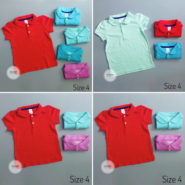 Áo polo có cổ bé gái Oshkosh, Carter