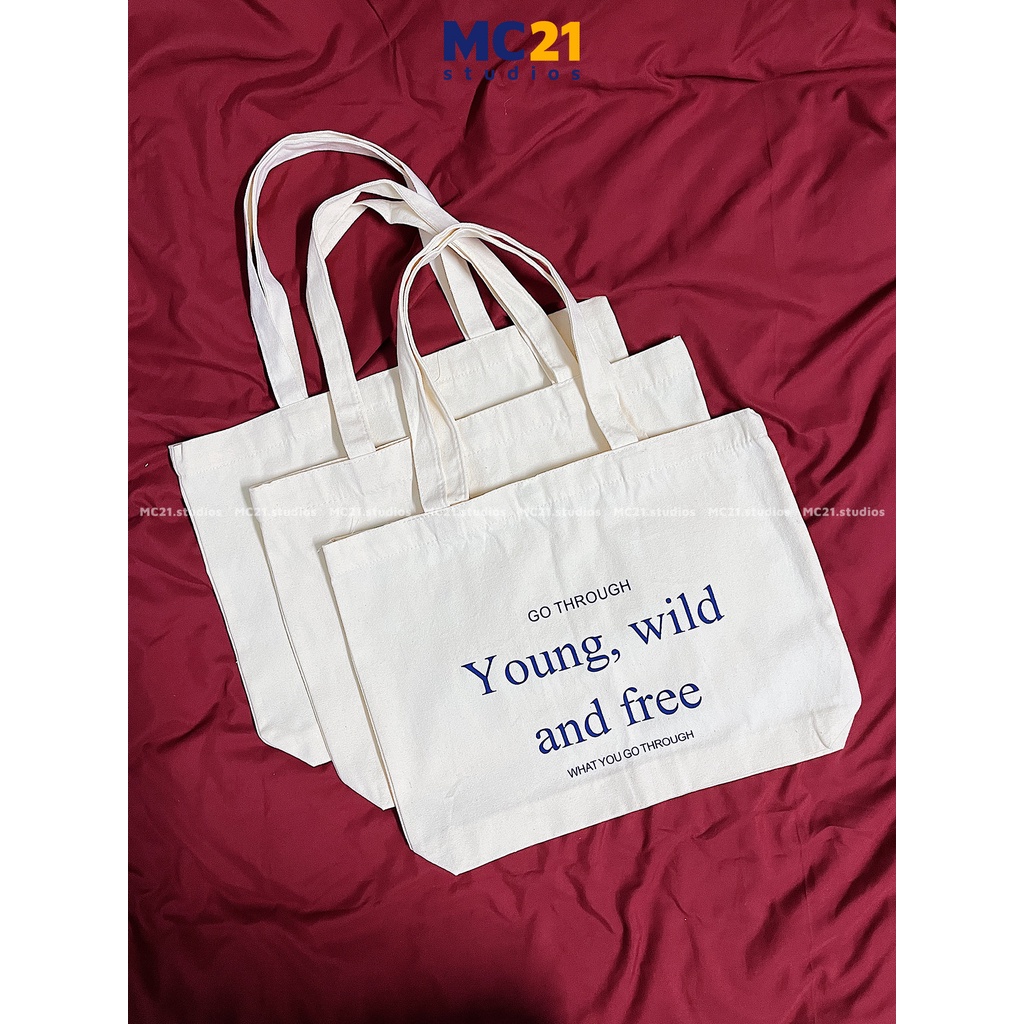 Túi vải tote MINION CLOTHING đeo vai phong cách Unisex Ulzzang Hàn Quốc vải bố dày dặn in đẹp xịn T0001