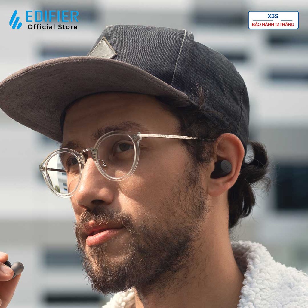 Tai nghe Bluetooth 5.2 EDIFIER X3s Chip Qualcomm APTX Khử ồn đàm thoại Thời lượng pin 28 giờ Chơi game Hàng chính hãng