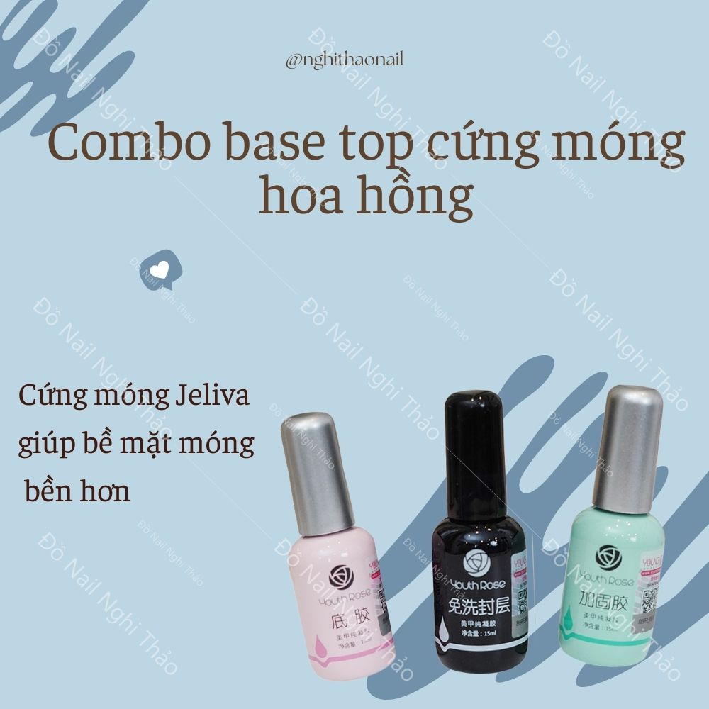 Base top hoa hồng chính hãng 15ml combo 3 chai