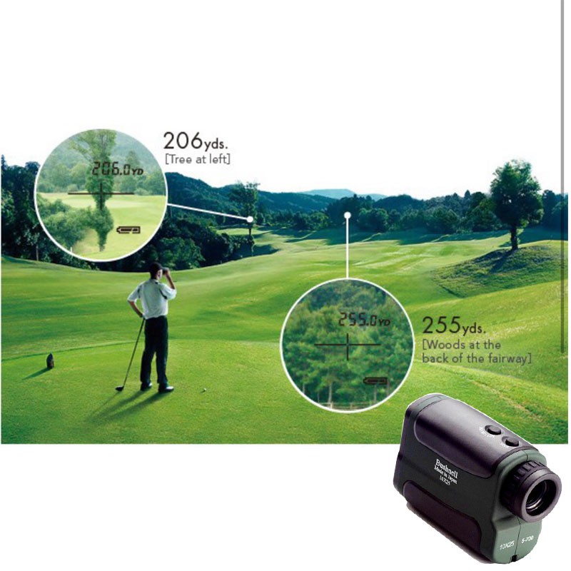 ỐNg Nhòm Đo Khoảng Cách  Bushnell 10x25 Chơi Golf - Kingshop nhập