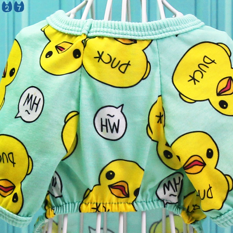 {27Pets} Quần Áo Ngủ Bốn Chân Hoạt Hình Teddy Bomei