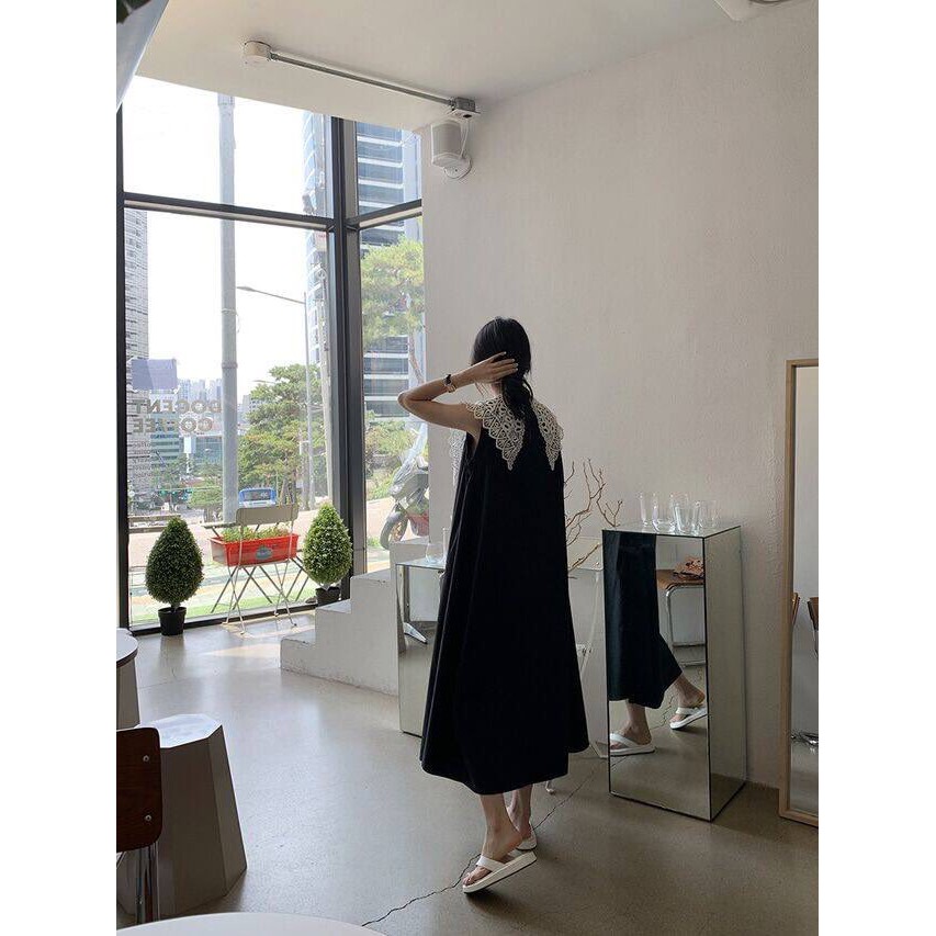 [ORDER] Đầm oversize cổ ren video tự quay -ảnh thật 3 ảnh cuối