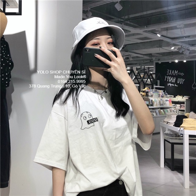 Áo Thun Tay Lỡ Unisex Form Rộng con ma 999 | BigBuy360 - bigbuy360.vn