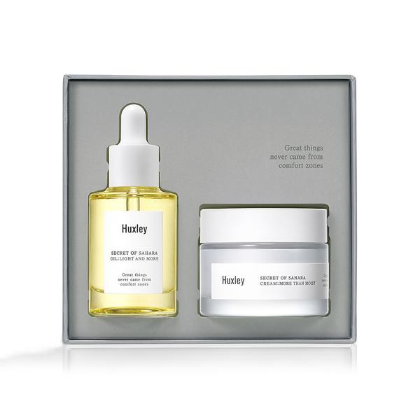 Set 2 sản phẩm dưỡng ẩm tối ưu cho da Huxley Extra Moisture Duo (Light and More 30ml, More Than Mois