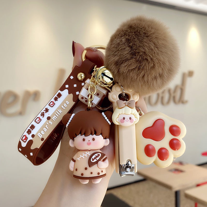 Móc Khóa Búp Bê Bông Hoạt Hình Dễ Thương