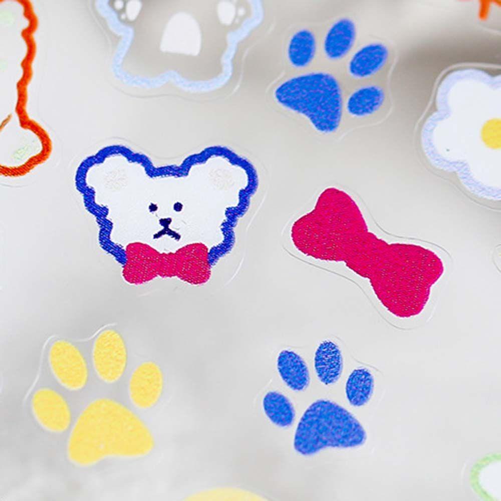 Miếng Dán Trang Trí Móng Tay Siêu Mỏng In Hình Gấu Dễ Thương
