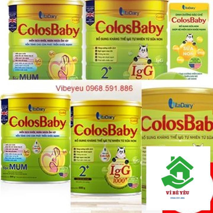 Combo 12 Lon Sữa Non ColosBaBy gold IgG1000 800g 0+ DateT06.2022