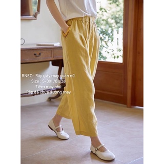 RN50_Rập giấy may quần suông nữ