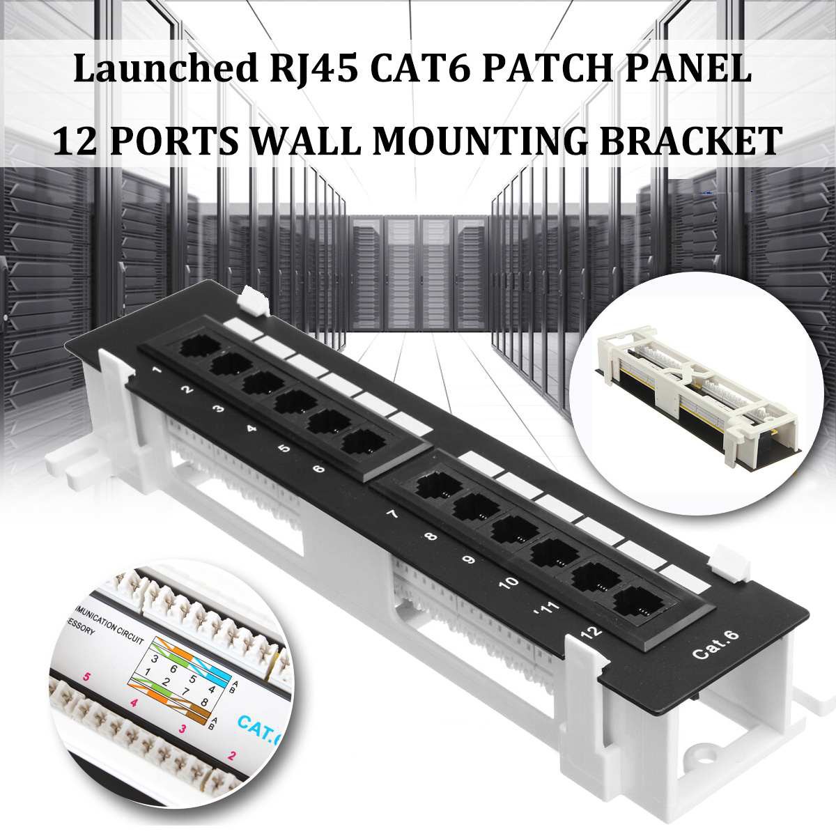 Bộ Kit Kit 12 Port Cat6 Patch Panel Rj45 Với Giá Đỡ N2Vn | BigBuy360 - bigbuy360.vn