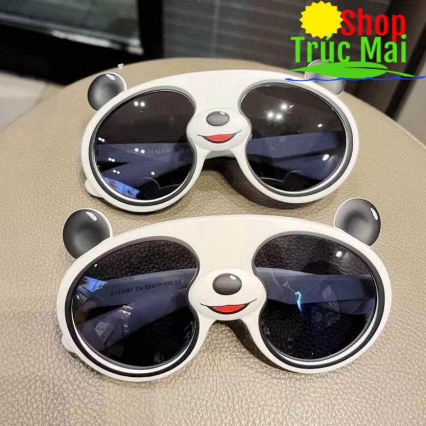 Kính Mát Chống tia hồng ngoại Hình panda đáng yêu kính gấu cho bé