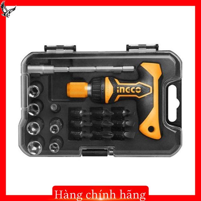 Bộ tuốc nơ vít tay cầm chữ T 18 chi tiết INGCO HKSDB0188