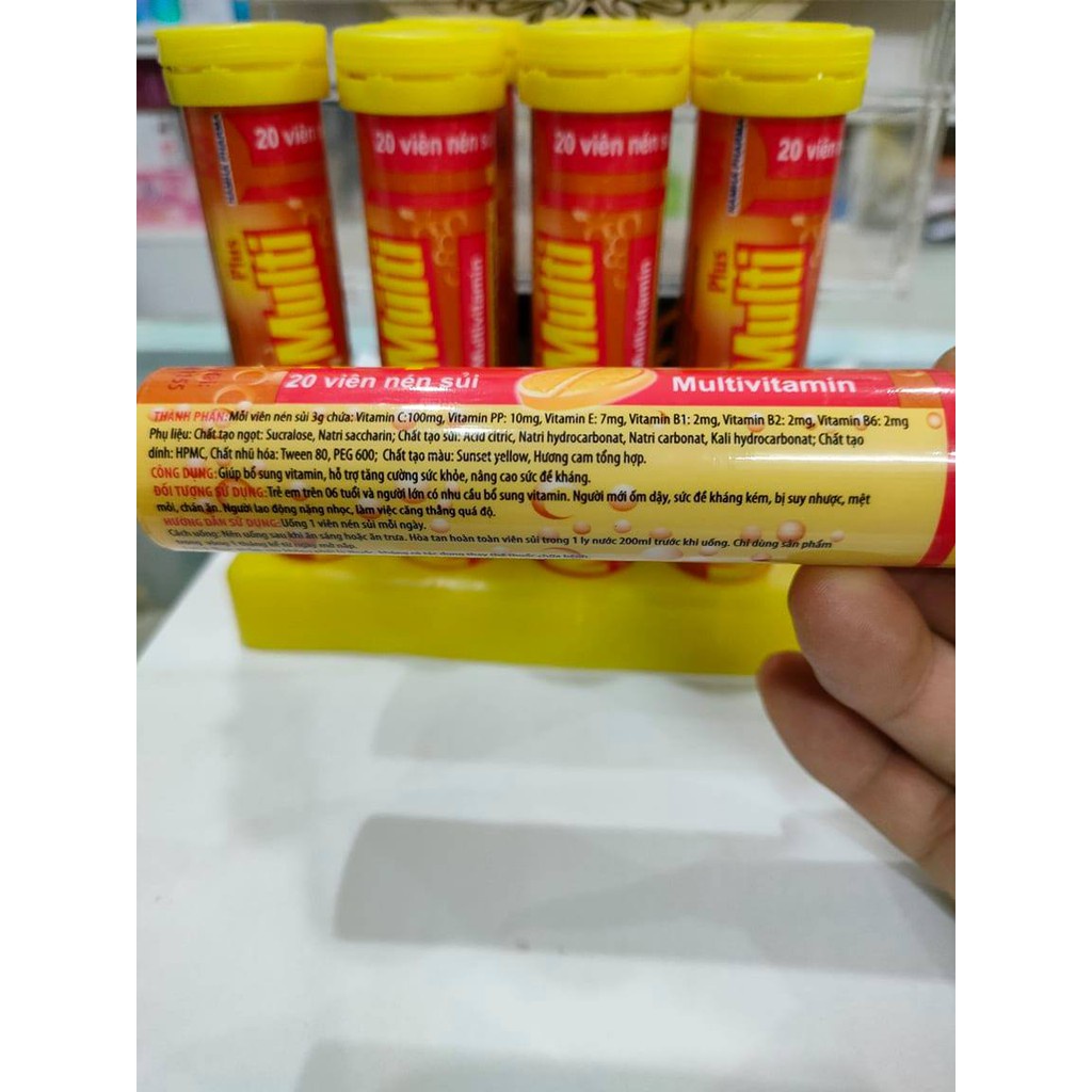 Viên sủi Naphar-Multi Plus hỗ trợ tăng cường sức khỏe, nâng cao sức đề kháng